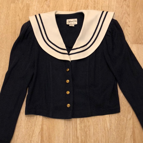 SOLD True vintage nautical style sweater size 9/10 - Picture 1 of 6